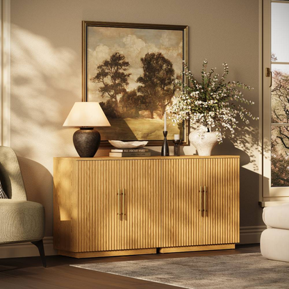 Holt 63″ Solid Oak Console(Set of 2)