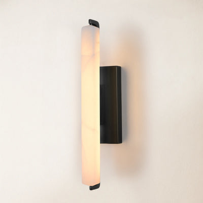 Clara Glow Alabaster Single Wall Sconce 19"H
