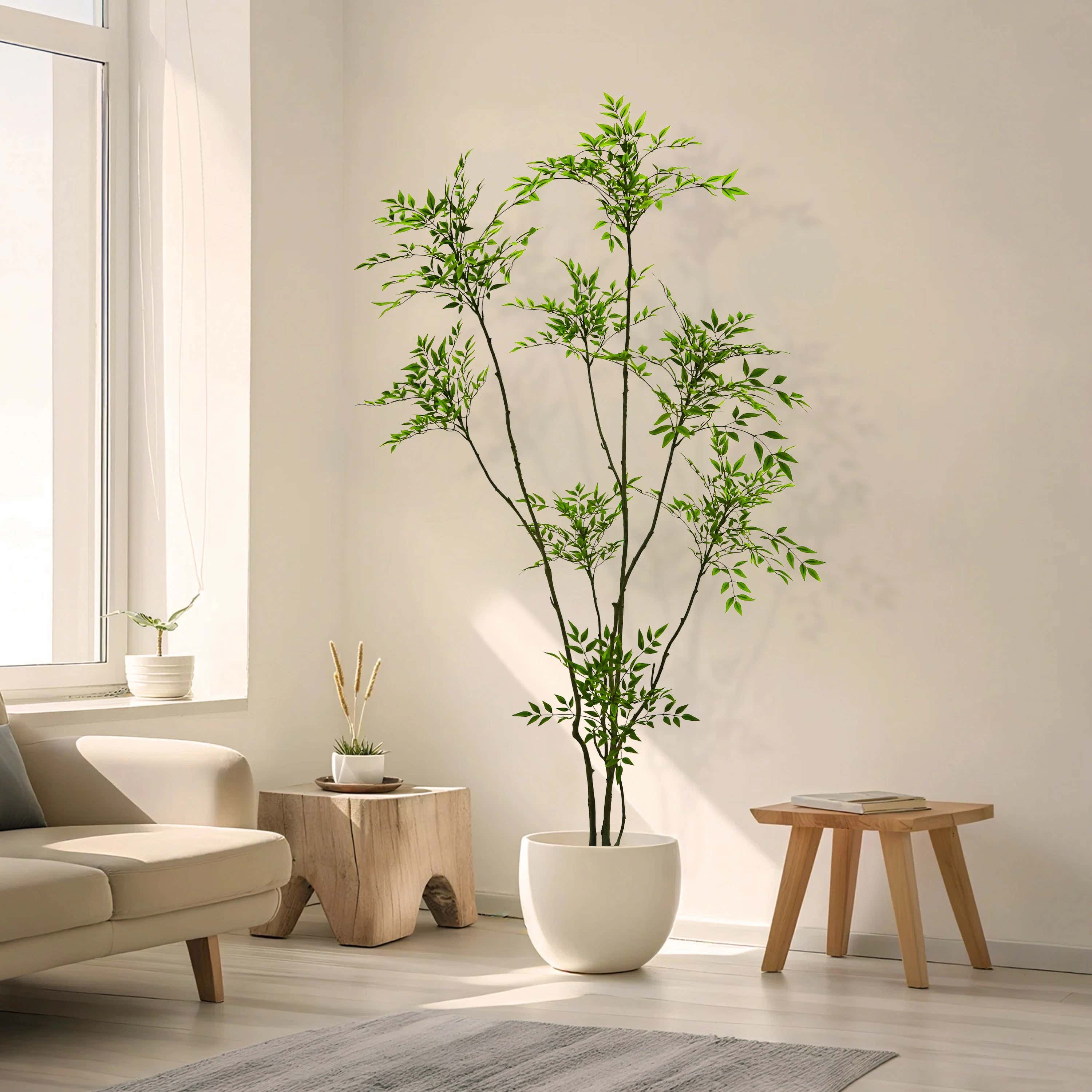 Faux Nandina Tree 210cm H