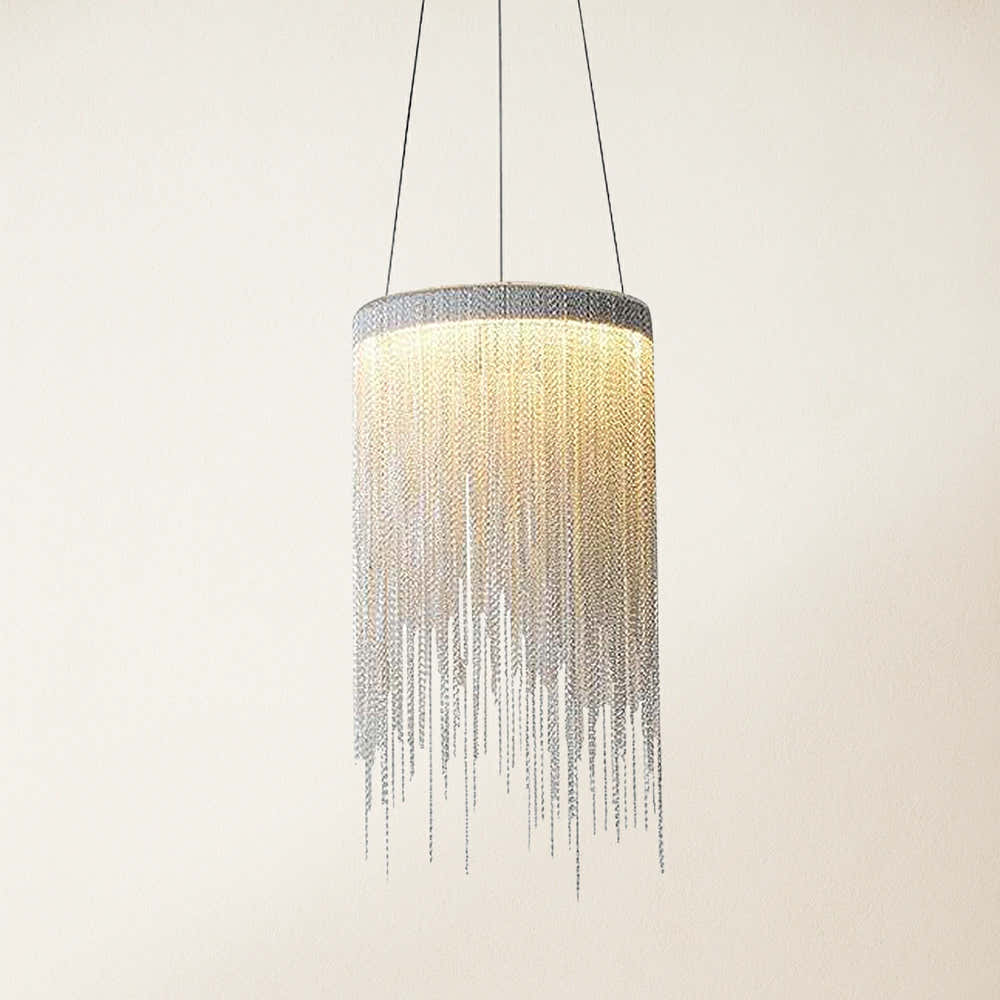 Teresa Cadena Chain Tassel Pendant Light Fixture 20cm W