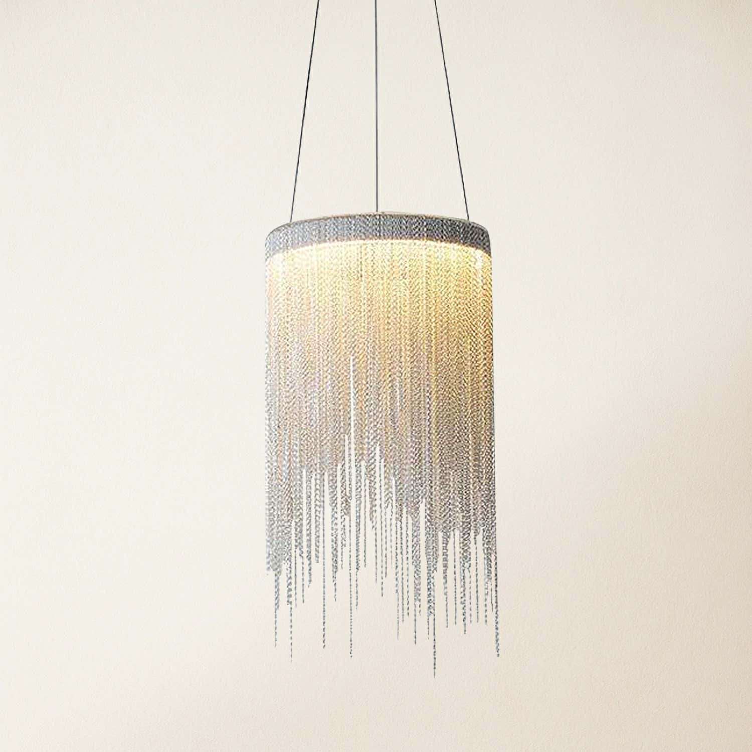 Teresa Cadena Chain Tassel Pendant Light Fixture 20cm W