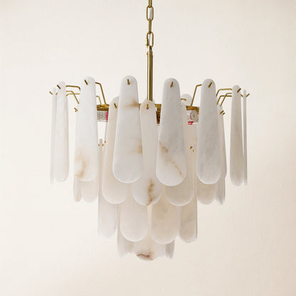 Caldera Alabaster Round Chandelier 55cm