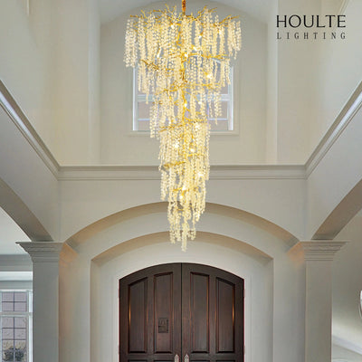 Shiro Noda Crystal Tree Branch Round Chandelier 241cm H
