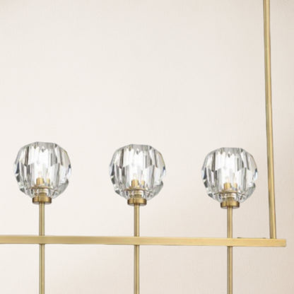 Parisian Crystal Linear Chandelier 117 cm L