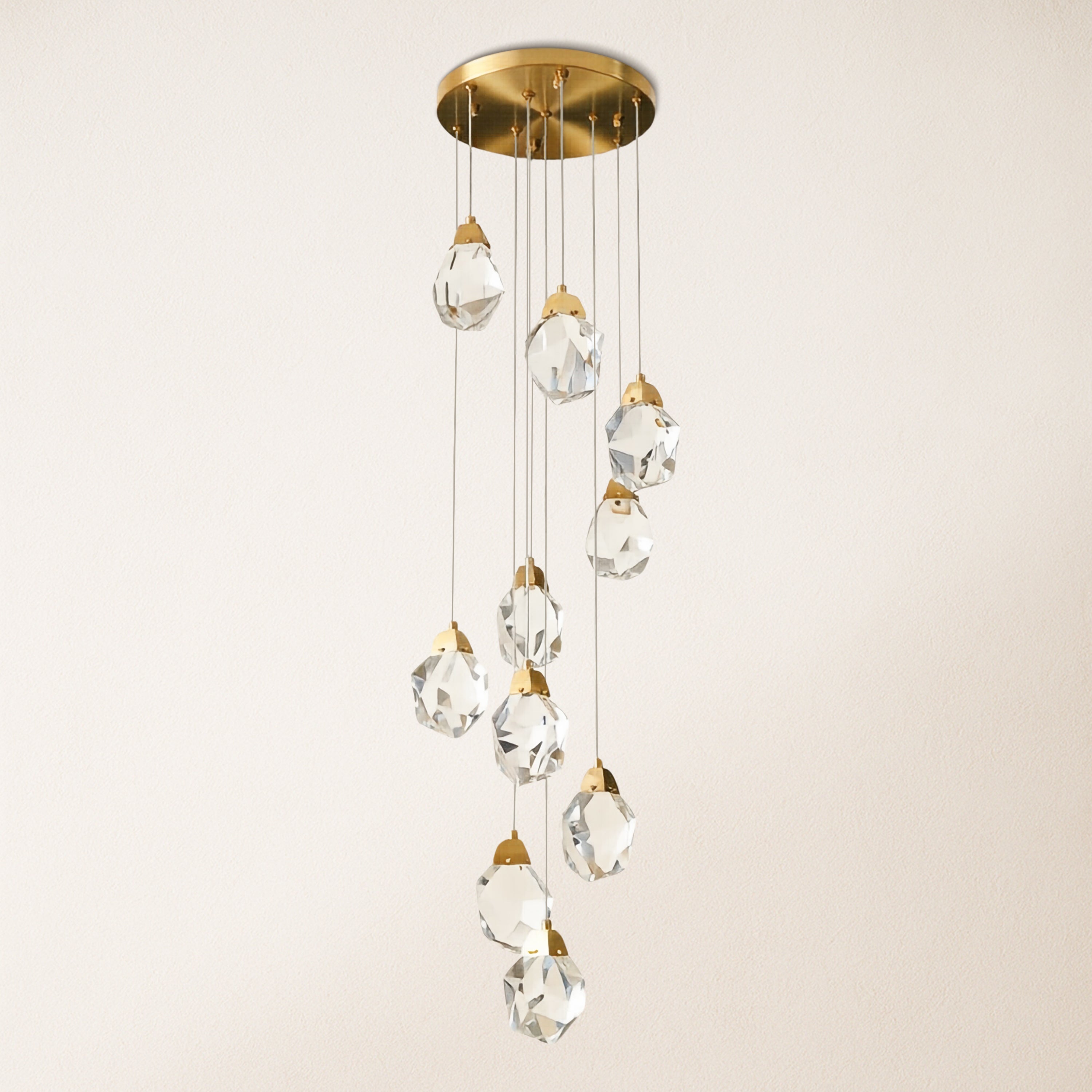 Aurelium Crystal Staircase Round Chandelier