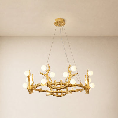 Cervia Antler Branch Chandelier 30"D