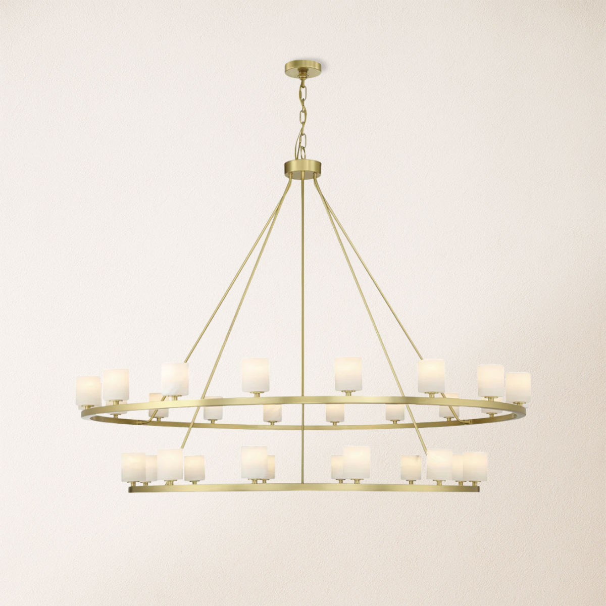 Aragon Tiered Alabaster Chandelier 150 cm W