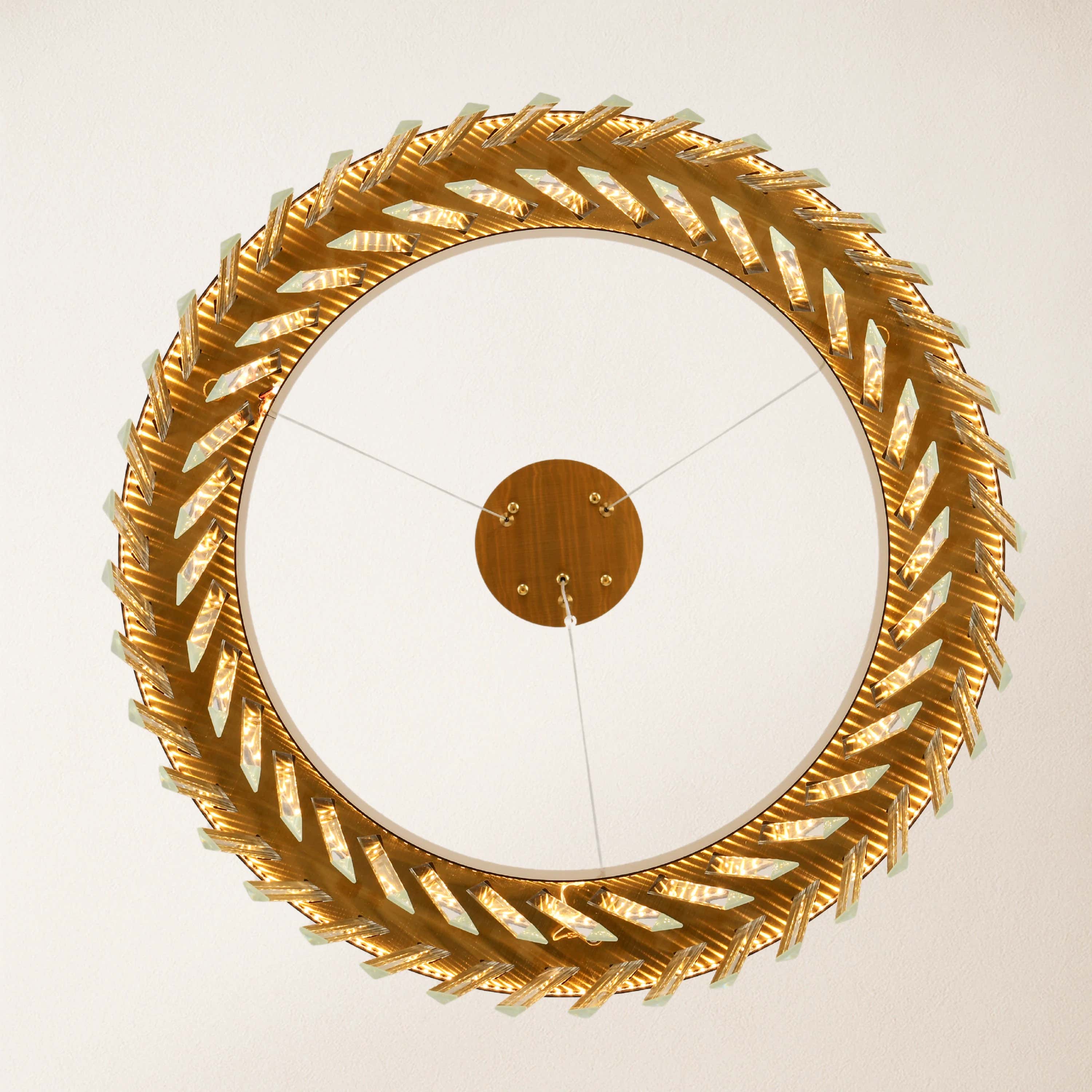 Vetro Prism Crystal Round Chandelier 60cm D