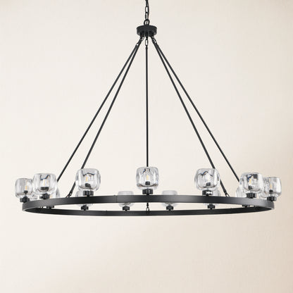 Vellum Round Chandelier 150cm D