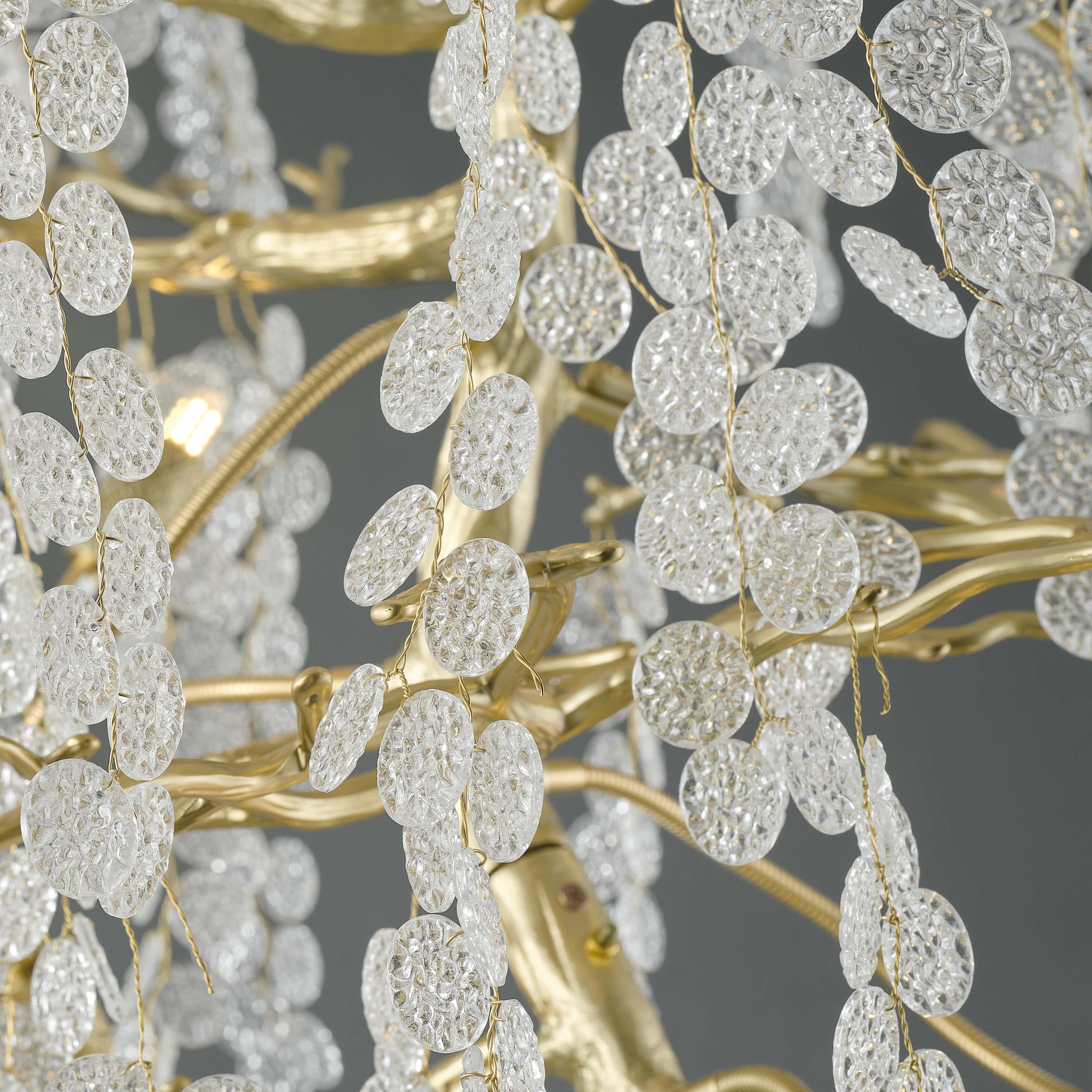 Shiro Noda Crystal Tree Branch Round Chandelier 241cm H