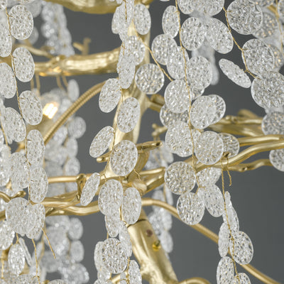 Shiro Noda Crystal Tree Branch Round Chandelier 241cm H