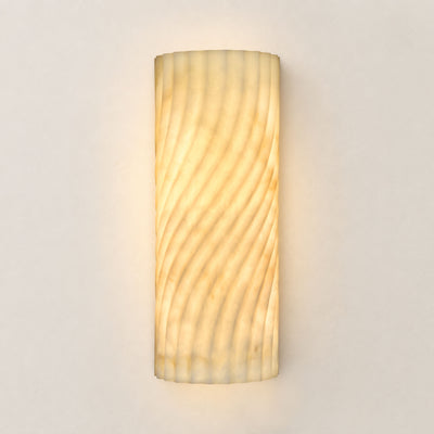 Serelle Resin Rippled Wall Sconce 15"H