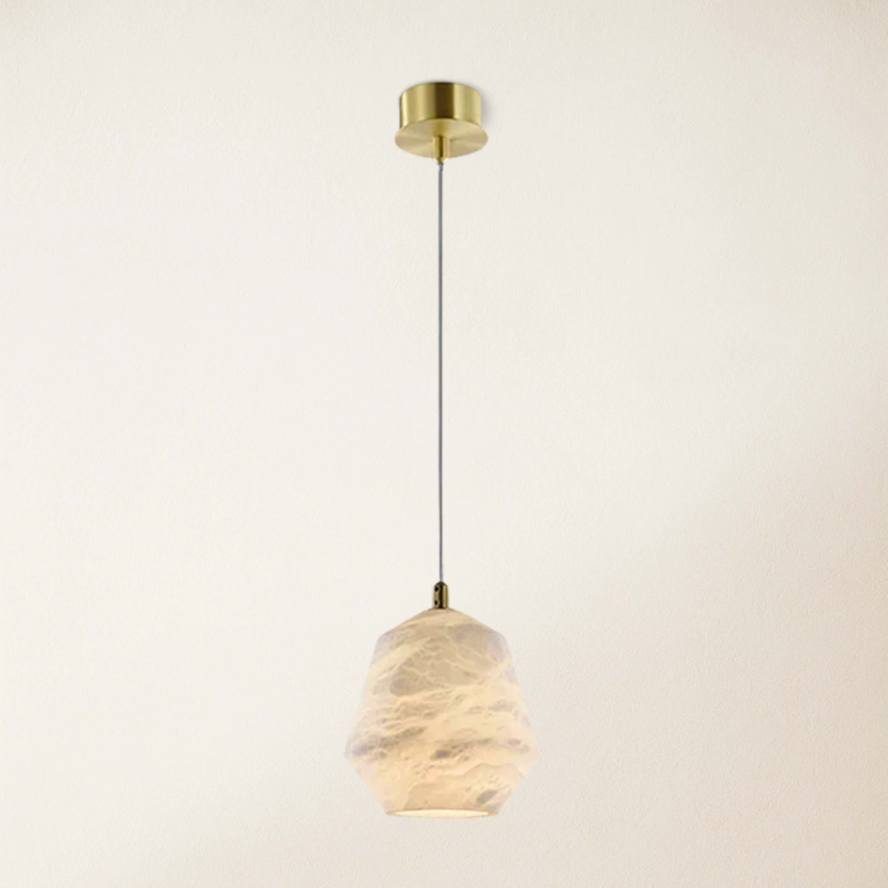 Bloom Alabaster Cascade Bell Pendant