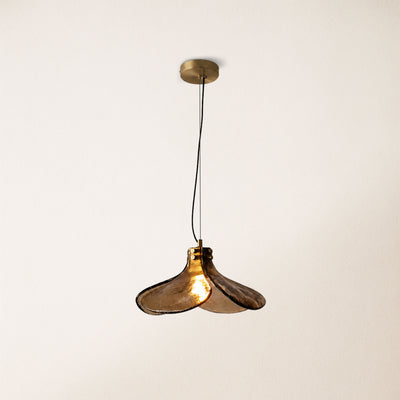 Eora Amber Glass Pendant Light
