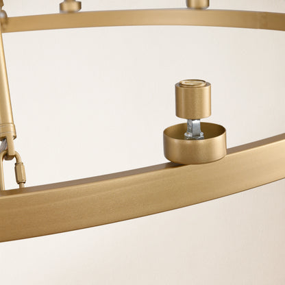 Vellum Round Chandelier 91cm D