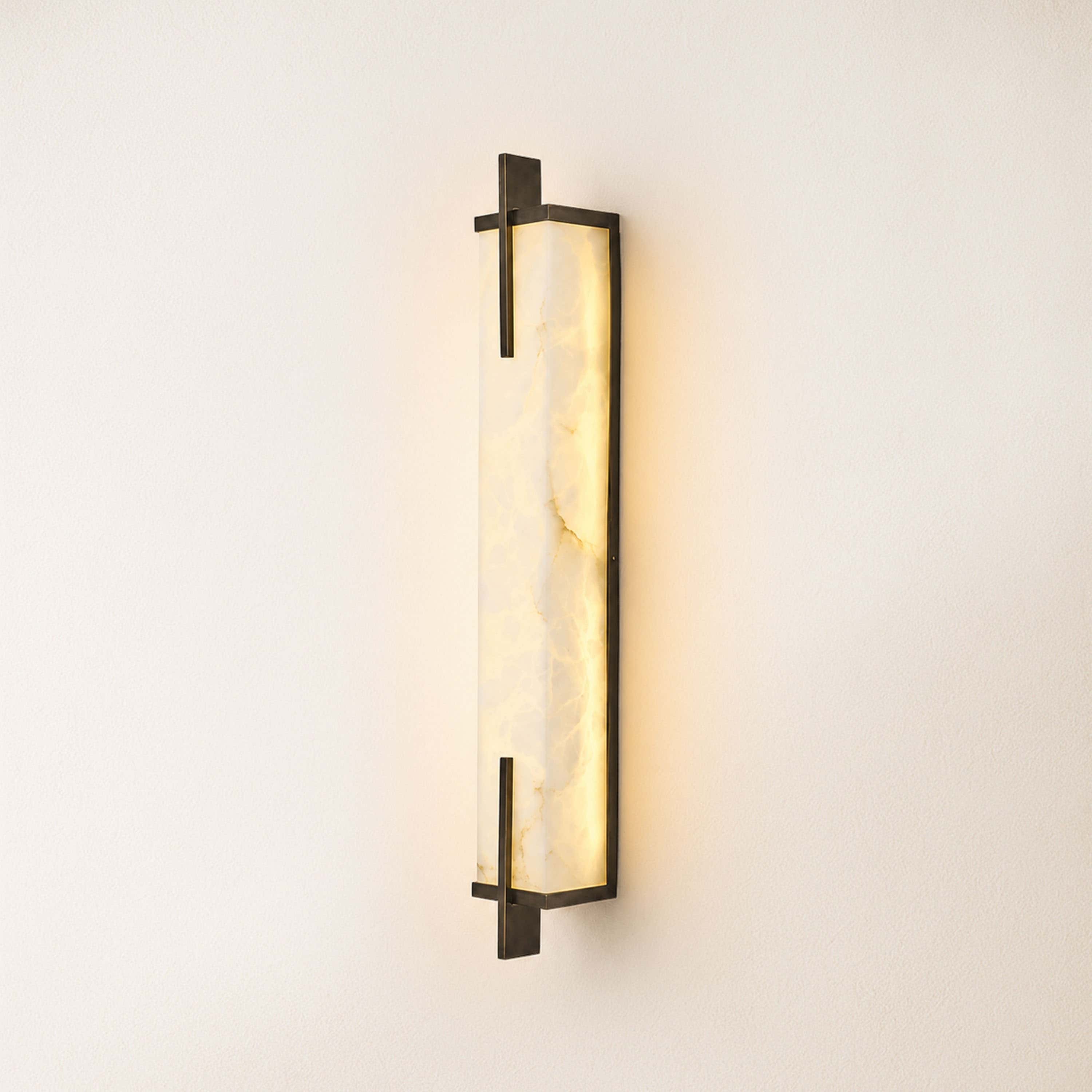 Vespera Alabaster Linear Wall Sconce