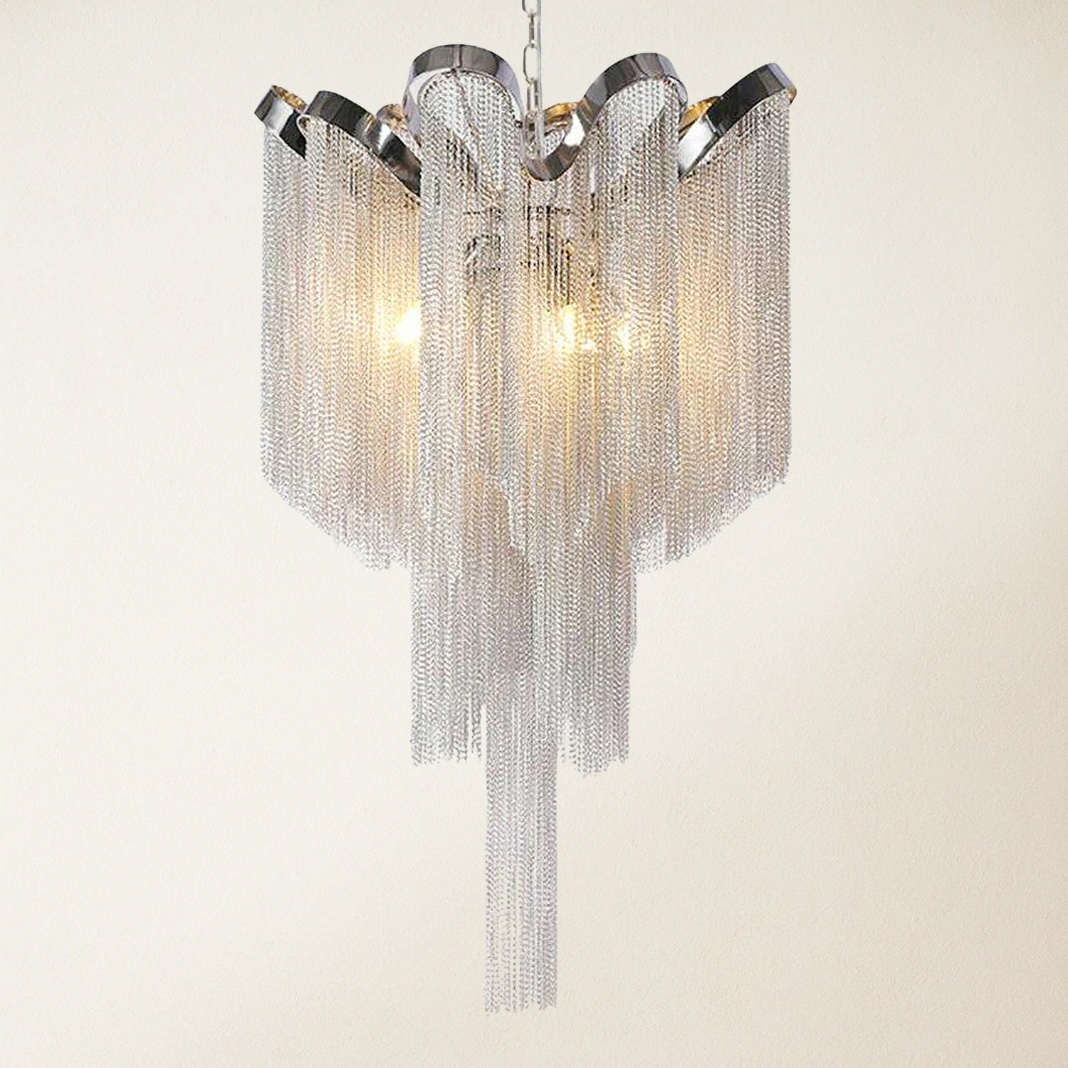 Teresa Cadena Chain Tassel Ceiling Light Fixture  41cm D