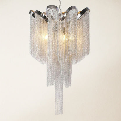 Teresa Cadena Chain Tassel Ceiling Light Fixture  41cm D