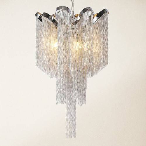 Teresa Cadena Chain Tassel Ceiling Light Fixture  41cm D
