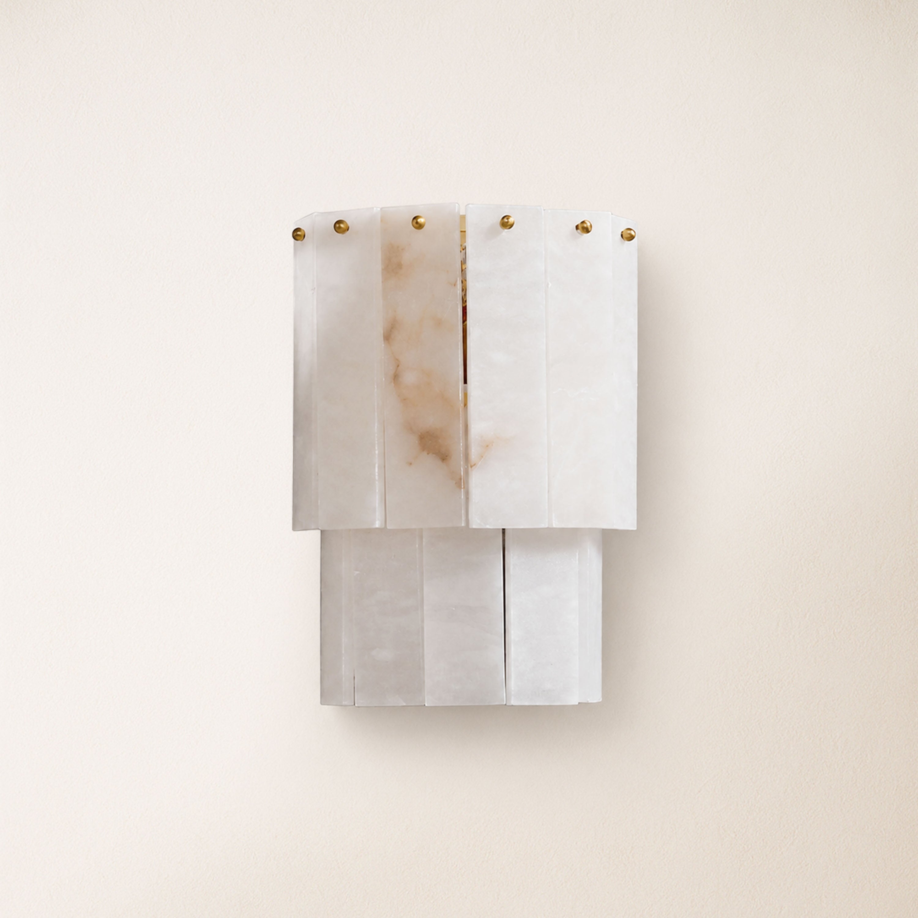 Nivara Alabaster Tiered Wall Sconce