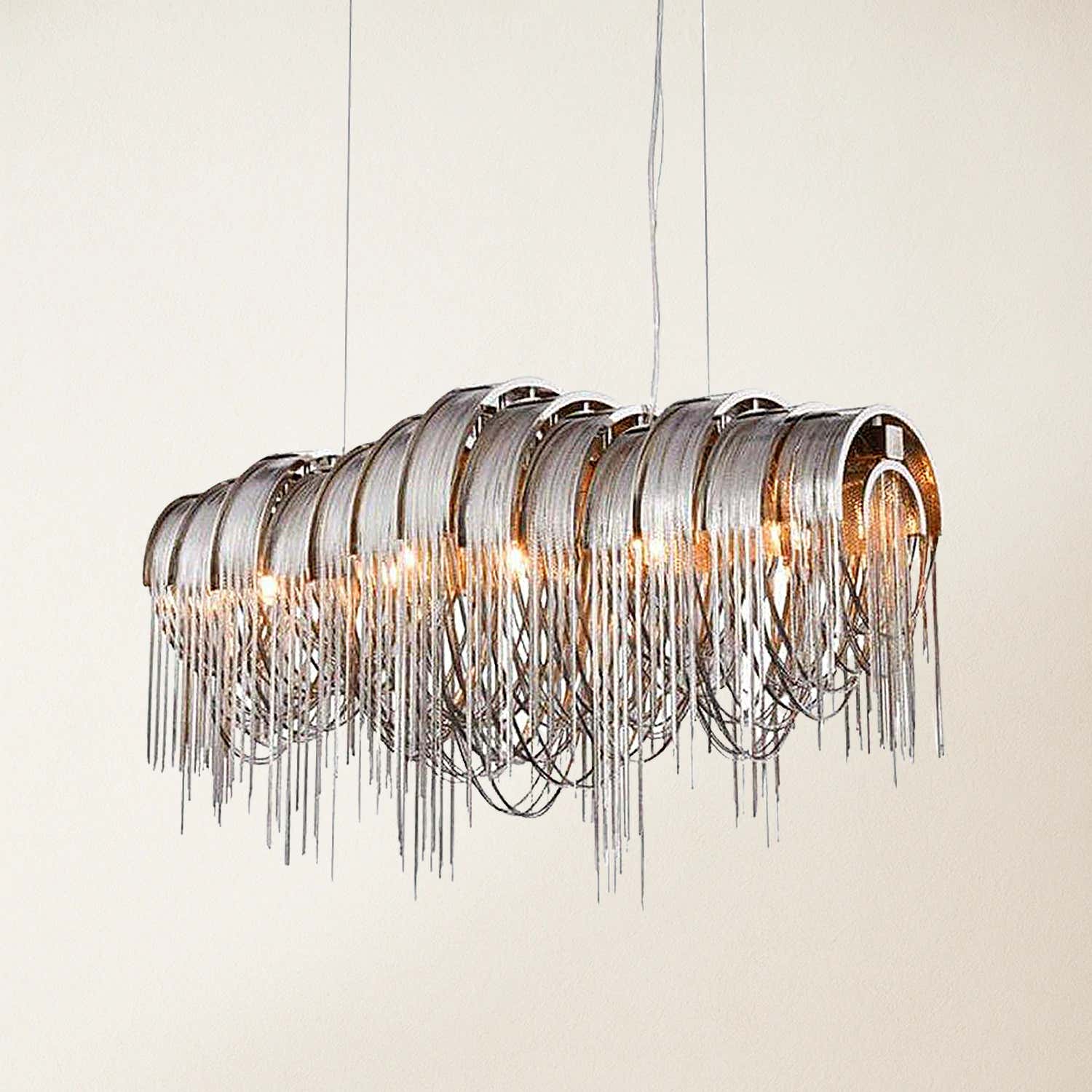 Teresa Cadena Chain Tassel Dining Room Chandelier 109cm W