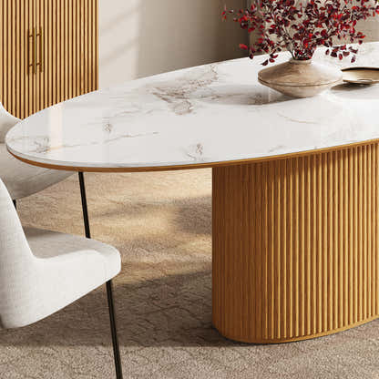 Marley Sintered Stone Dining Table 213cm