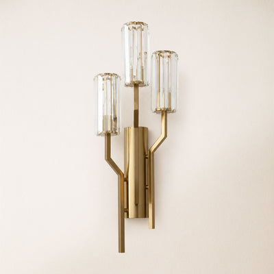 Zylia Crystal Cascading Wall Sconce