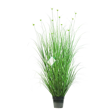 Artificial 11-Head Cosmos with Curved Onion Grass Bonsai 16cm H