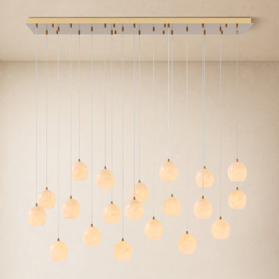 Quorvyn Resin Globe Linear Chandelier 