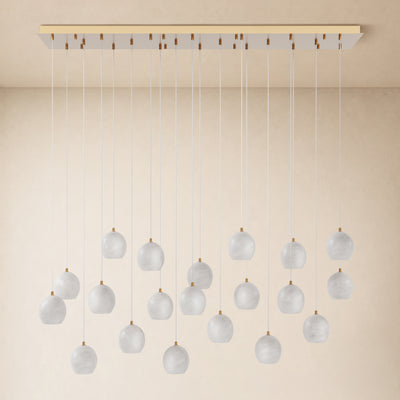 Quorvyn Resin Globe Linear Chandelier 