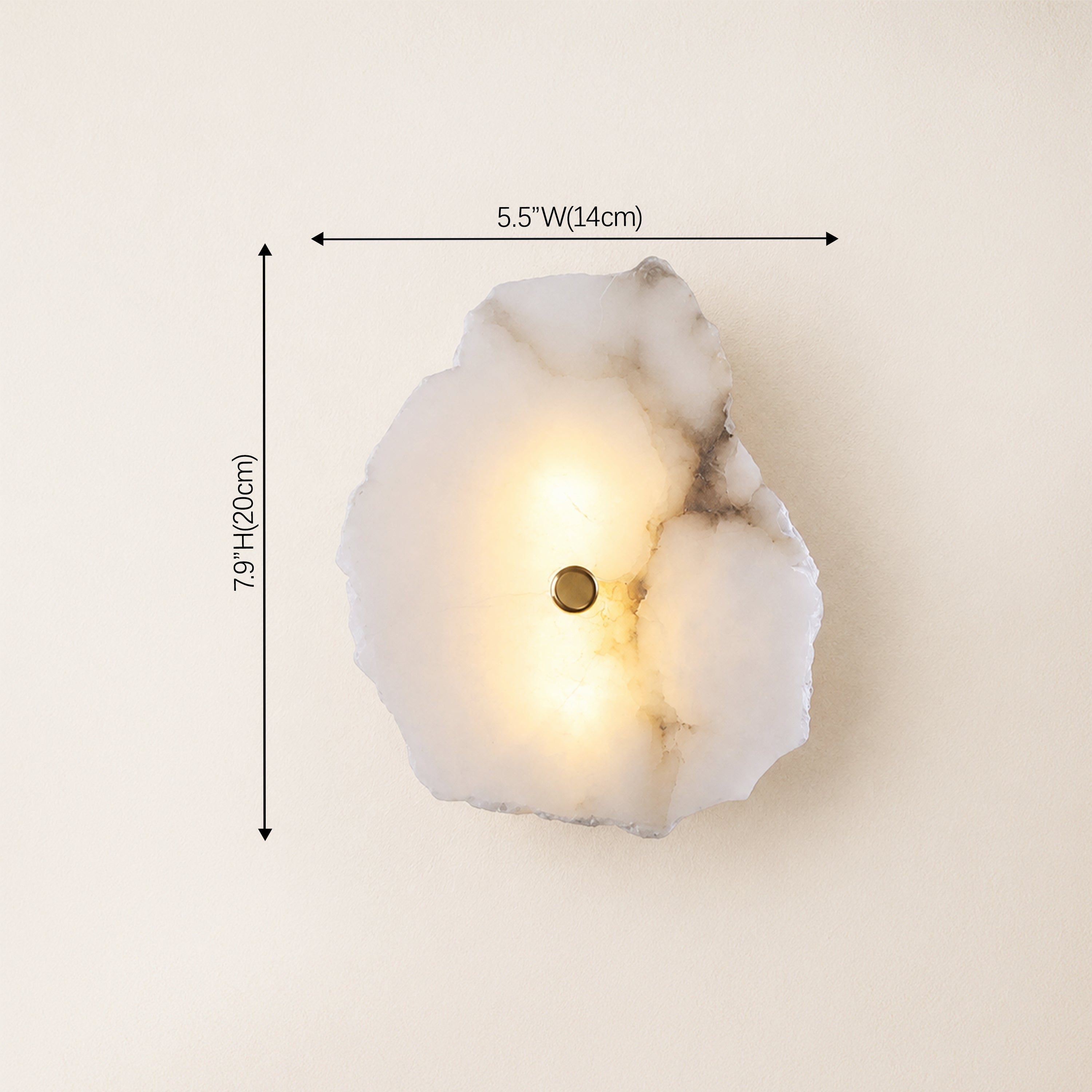 Arscelia Alabaster Linear Wall Sconce