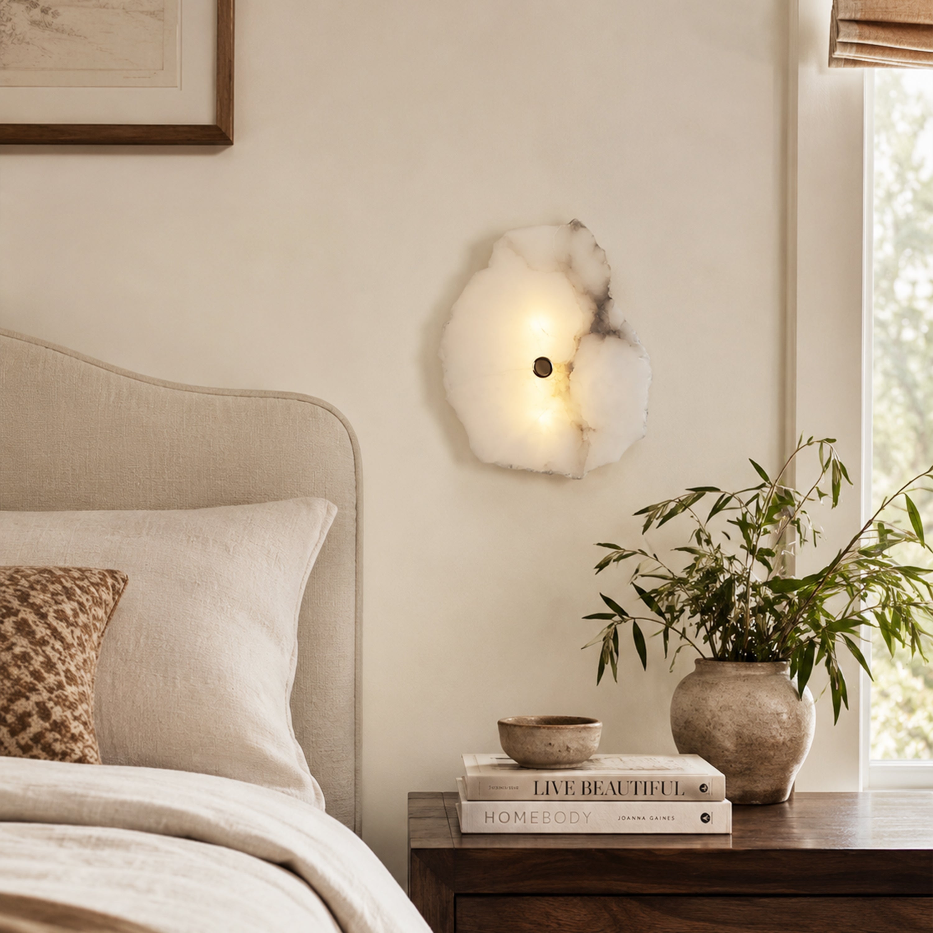 Arscelia Alabaster Linear Wall Sconce