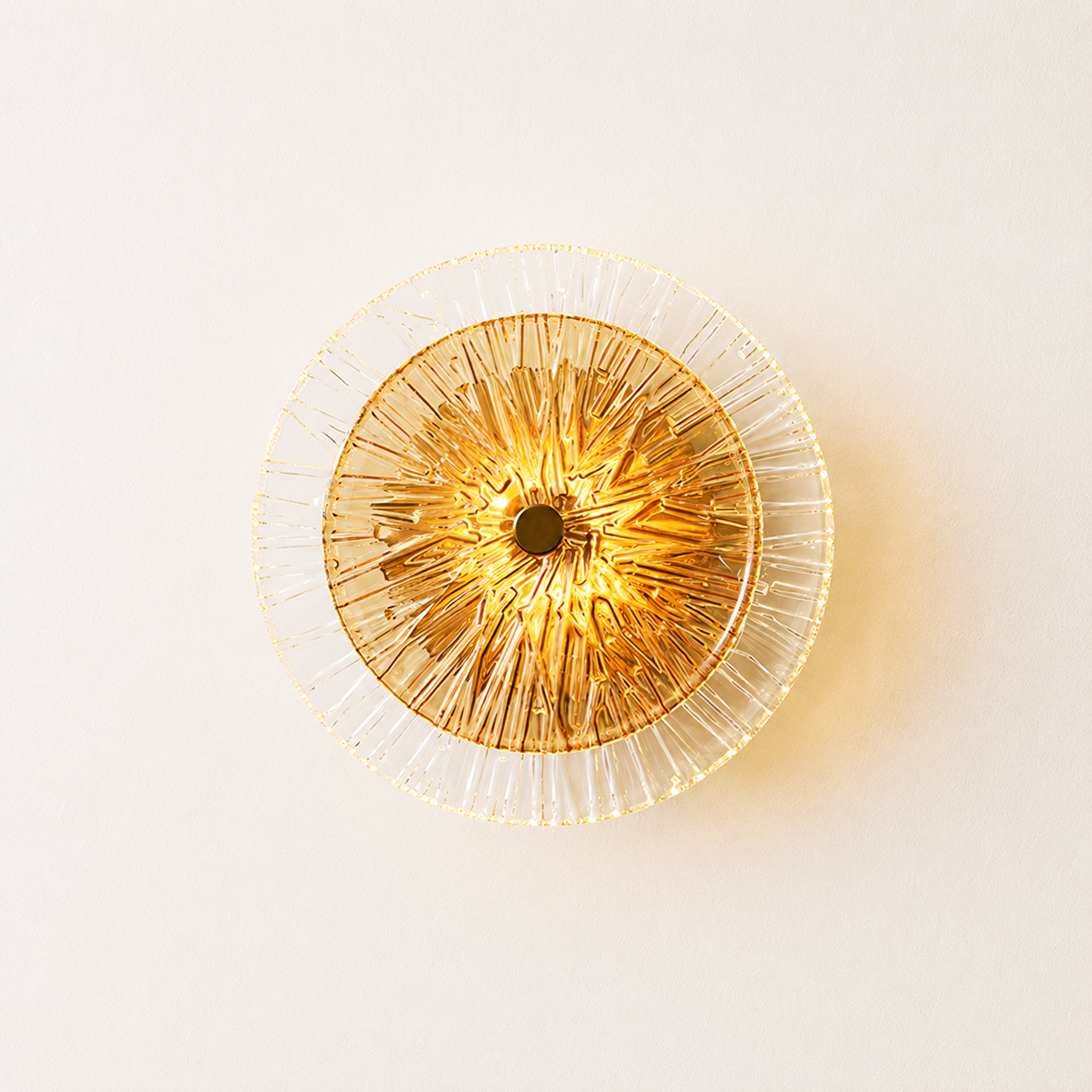 Auriotus Glass Lotus Leaf Wall Sconce