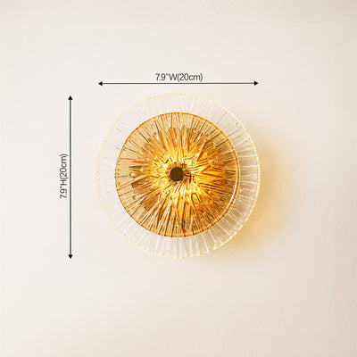 Auriotus Glass Lotus Leaf Wall Sconce