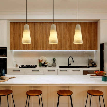 Capus Conical Alabaster Pendant 12.7cm