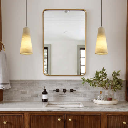 Capus Conical Alabaster Pendant 12.7cm