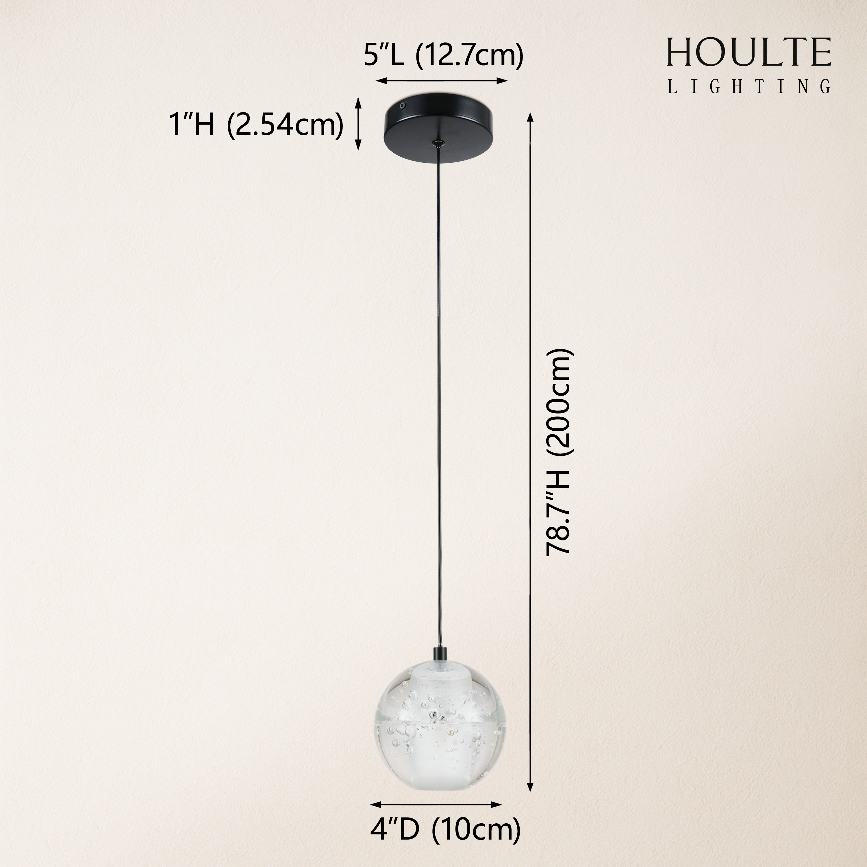 Pearl Ball Ceiling Pendant 10cm D