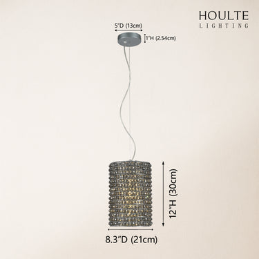 Stellar Beads Pendant Lights Smoke Clear 30cm