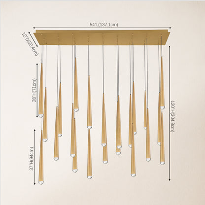 Anthropology Rectangle Crystal Pendant 137cm W