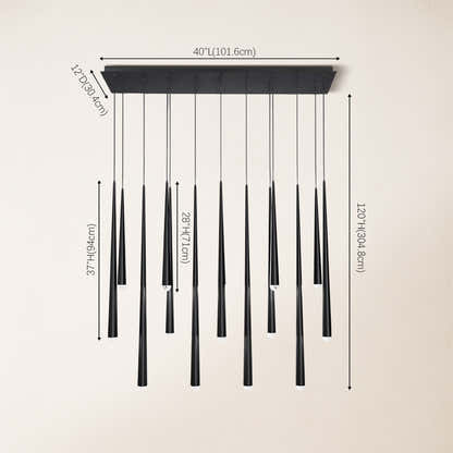 Anthropology Rectangle Crystal Pendant 102cm W