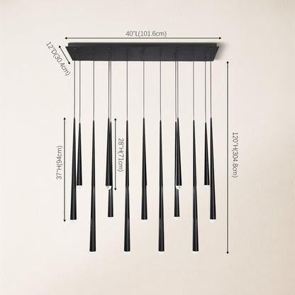 Anthropology Rectangle Crystal Pendant 102cm W