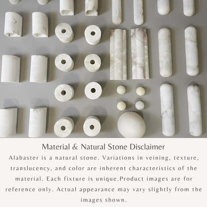 Arlo Alabaster Pendant Lights 10cm