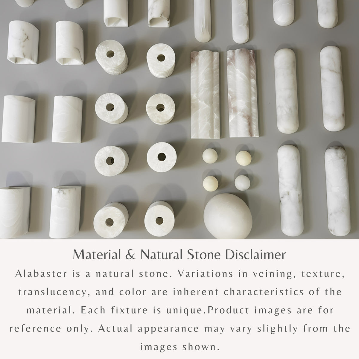 Arlo Alabaster Pendant Lights 17.7cm D