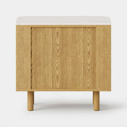 Charlie Sintered Stone Nightstand 26" W