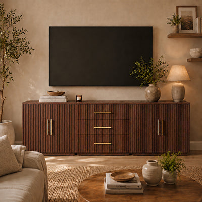 Holt Oak Modular Media Console (Set of 3)