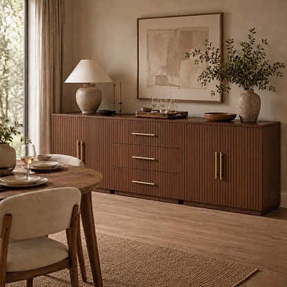Holt Oak Modular Media Console (Set of 3)
