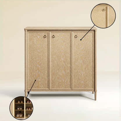 Maison Oak Shoe Storage Cabinet