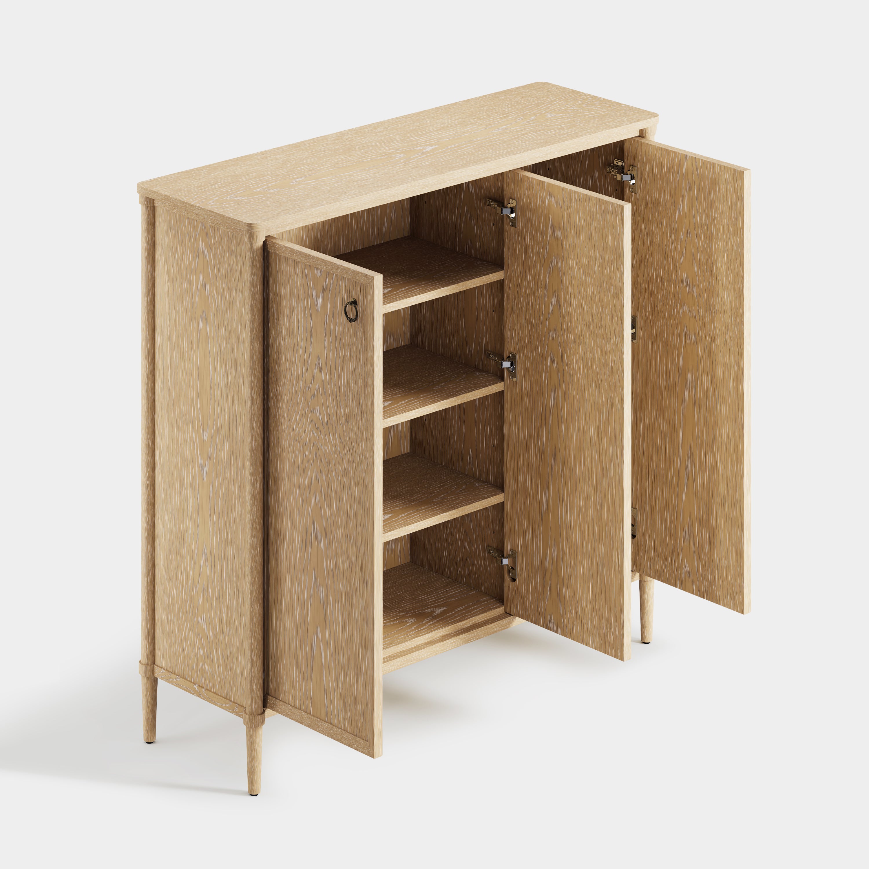 Maison Oak Shoe Storage Cabinet