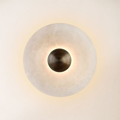 Miles Alabaster Wall Lamp 30cm D