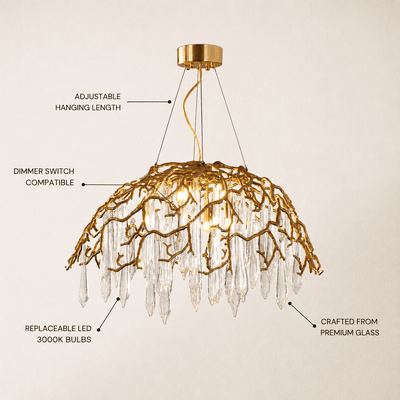 Aurevia Dome Glass Chandelier
